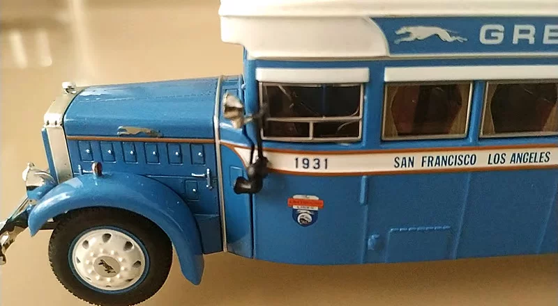Очень печатано 1/50 Нью-Йорк Creditic Creditic Loamer Модель 1931 автобус Greyhound
