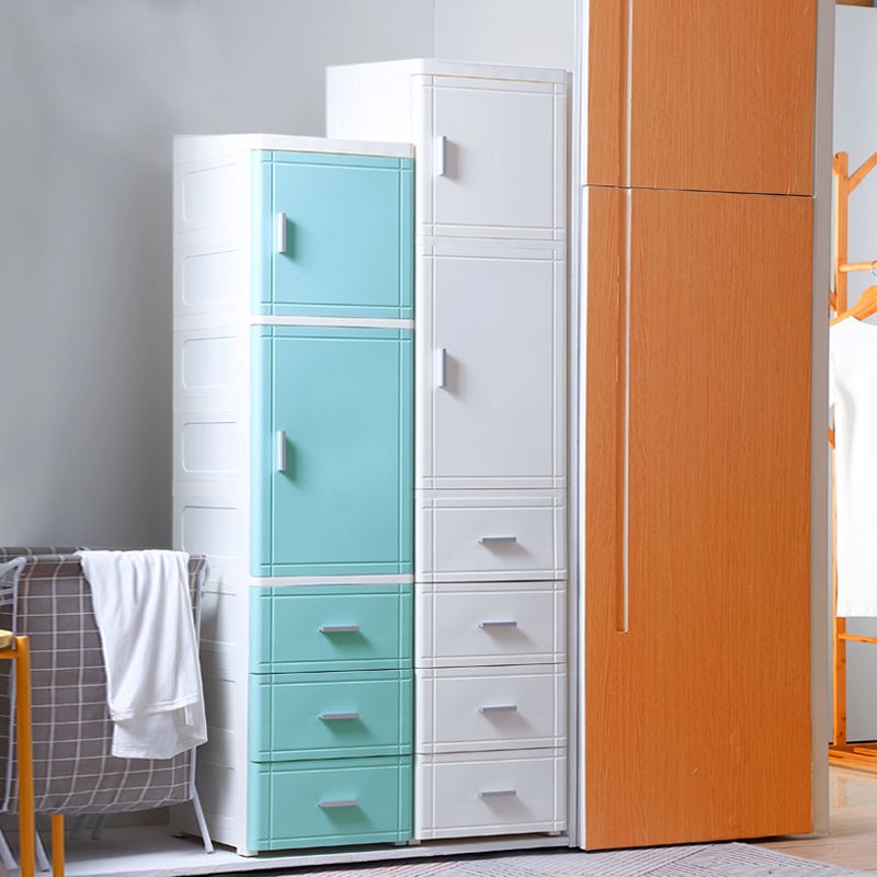 25 35cm crevice storage cabinet drawer plastic storage box kitchen storage cabinet bathroom finishing bedside cabinet