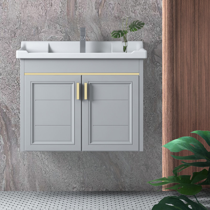 Light luxury small household wall-style wash basin hanging basin bathroom wash basin group Yaofu household makeup room basin