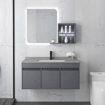 Bathroom Suit Solid Wood Rock Board Bath Cabinet Combination Home Toilet Light Lavish Minima Smart Wash Basin Wash table