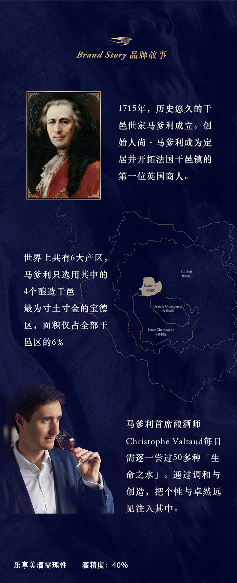 法国进口 马爹利 鼎盛 vsop 干邑白兰地酒洋酒 500ml 图7