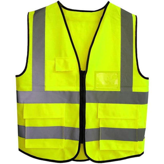 Sanitation workers reflective vest safety vest breathable construction reflective safety clothing vest protective clothing railway yellow vest