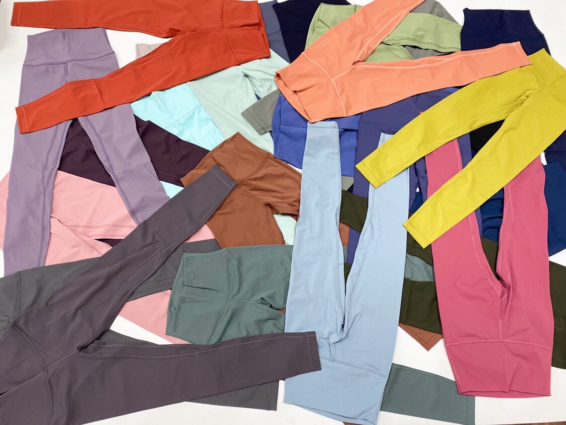 (It's not easy to wear and kill me) the same fabric non-standard high-waist yoga pants women's Align hip-lifting nude 25-inch 9-point pants