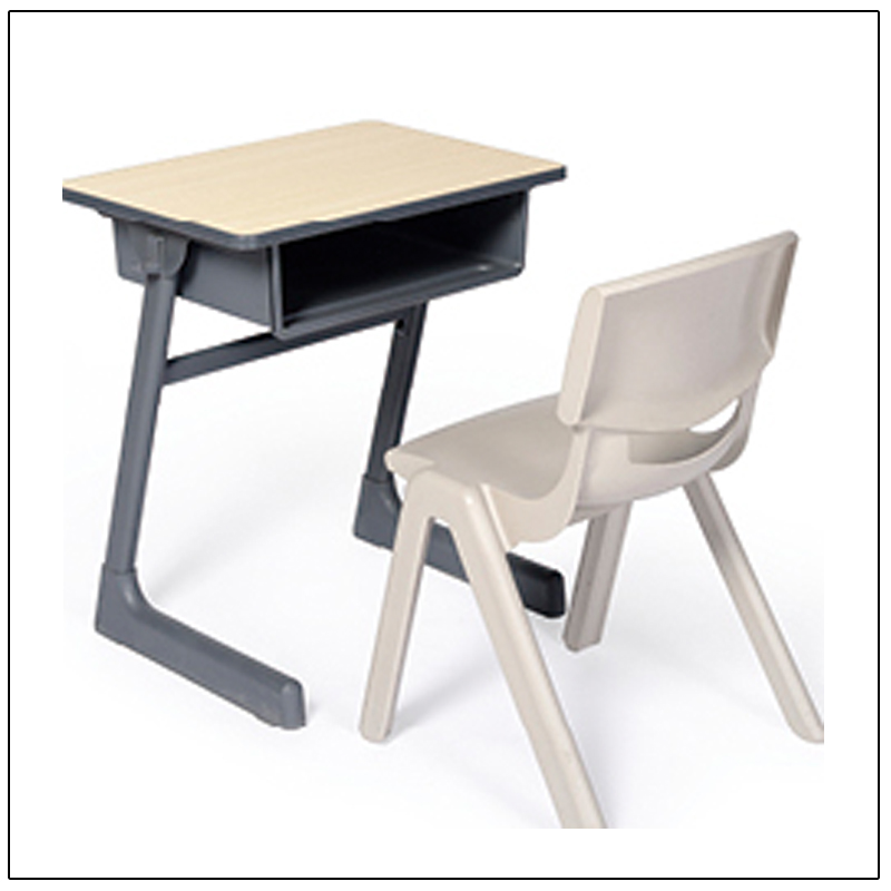 Youth Table and Chair Primary and Secondary School Training Desk and Chair Single-person Table and Chair School Household Learning Desk Set