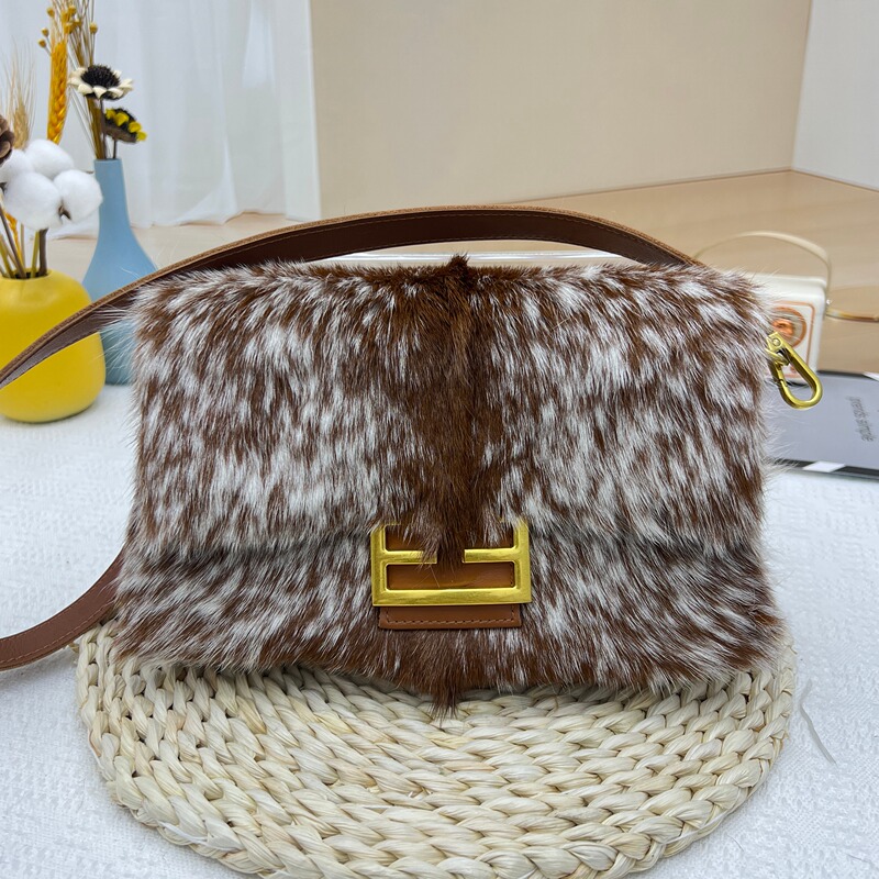 Genuine Fur Wool Bag 2025 New Fashion Real Fur Bag Women's Bag Long Stick Bag Handbag Shoulder Bag Real Fur Natural Color Bag Genuine Fur Wool Bag 2025 New Fashion Real Fur Bag Women's Bag Long Stick Bag Handbag Shoulder Bag Real Fur Natural Color Bag