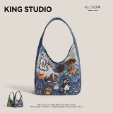 Оригинальный милый шоппер, вместительная и большая сумка