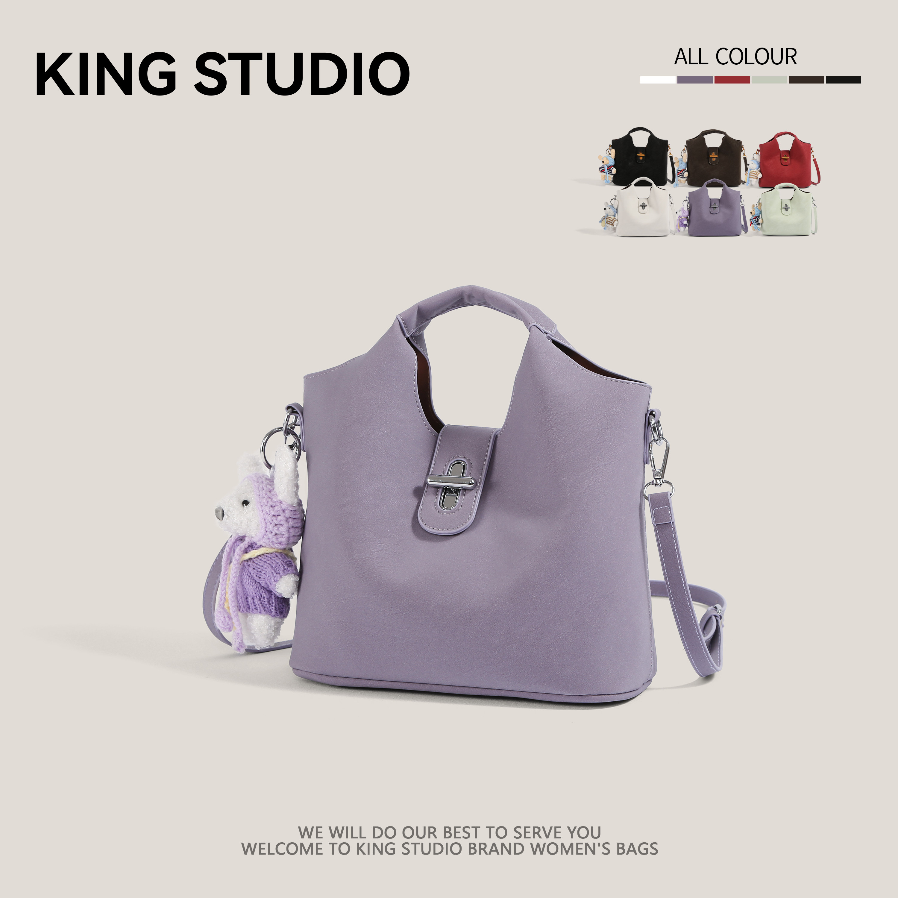 Premium Handheld Bucket Bag For Women 2026 New Arrival Casual Fashion Commuter Shoulder Bag Versatile Crossbody Bag - Thumbnail 4
