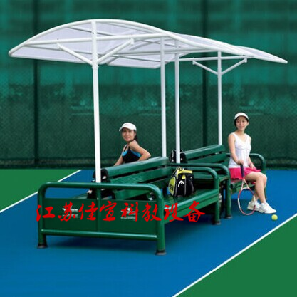 TP-2808 Tennis Court Casual Chair All Aluminum Alloy Basketball Court Lounge Chair Sports Ground Double Backrest Chair Chair