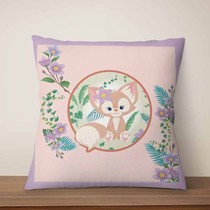 Lina Belle Sofa Pillow Cover Cute Little Fox Cushion Cover Cartoon Cartoon Childrens Cushion Car Cushion Cover