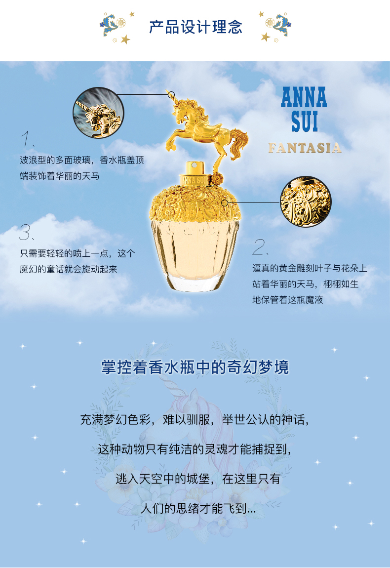 [Bộ độc quyền trực tiếp] Anna sui Dreams Tianma Holiday Set (Nước hoa Lotion) - Nước hoa nước hoa chanel nữ