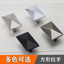 Drawer handle Chinese wardrobe cabinet European green bronze handle Round antique cabinet door Shoe cabinet handle