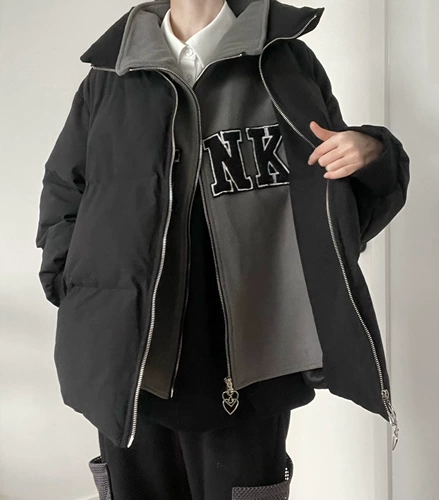 Спосоковые товары!Pinksavior/Fake Два утолщенных колледжа в неприятной обновлении одежды теплой текстур