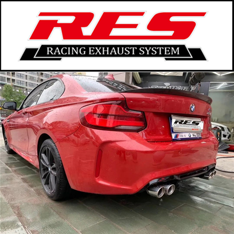 BMW218 220225 B38 retrofit RES stainless steel valve exhaust pipe high flow head section RMBthree catalysis