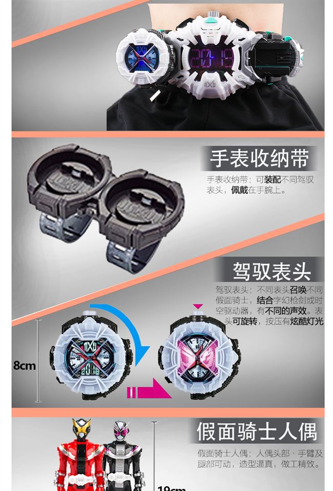 Kamen Rider khi thắt lưng của nhà vua biến đổi không gian và thời gian khi nhà vua quay số tay hiệp sĩ đeo mặt nạ để làm vũ khí và đồ chơi - Capsule Đồ chơi / Búp bê / BJD / Đồ chơi binh sĩ búp bê giấy hàn quốc