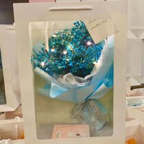 Douyin Valentines Day Gift Tea Cigarette Bouquet for Dad Boyfriend Practical Birthday Gift Gypsophila long-distance love