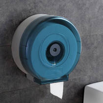 Toilet waterproof tissue box Toilet punch-free large roll paper box Wall-mounted large plate paper box Plastic roll paper tube rack