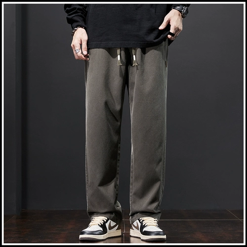 Мужские демисезонные летние штаны для отдыха, свободный прямой крой