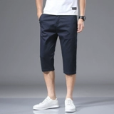 Летние шелковые тонкие хлопковые шорты для отдыха, мужские штаны, свободный прямой крой