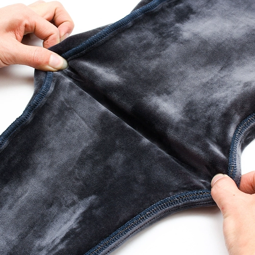 Зимние эластичные утепленные джинсы, бархатные удерживающие тепло повседневные брюки, оверсайз