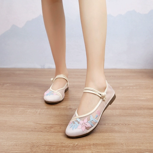 Слипоны, этническая обувь, ретро туфли, дышащее модное ханьфу, этнический стиль, мягкая подошва