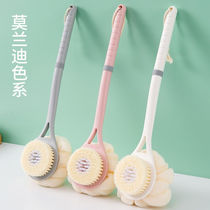 Bath artifact bath brush long handle soft wool bath brush bath towel strong back brush