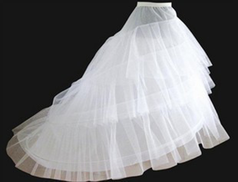 Bridal Tail Wedding Dress 2 Steel Bone Circle Organza Panniers