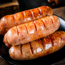 Baihui grilled sausage Black pepper flavor meat sausage original big grilled sausage Volcanic stone ready-to-eat cooked sausage Home authentic