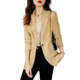 Black early autumn high-end casual suit jacket women's 2022 new style fried street loose Korean version small suit top