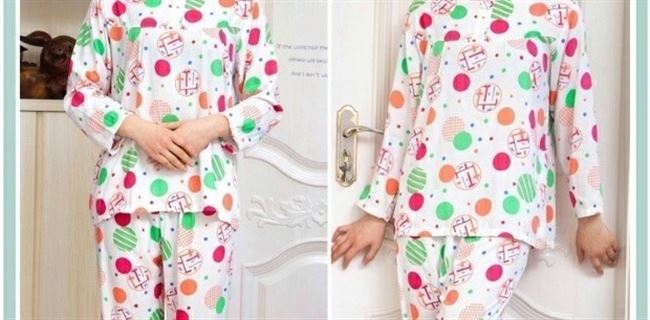 Bộ đồ ngủ mẹ cotton dài tay phù hợp với người trung niên tuổi trung niên mùa hè phần mỏng kích thước lớn lỏng dày dịch vụ nhà - Bộ Pajama các kiểu đồ bộ mặc ở nhà đẹp