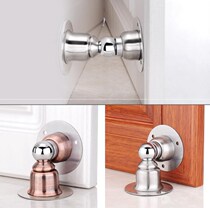 Suction type bathroom door fixed magnetic nail-free door magnetic touch window room door hardware suction door door stop door
