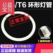 Top lamp energy-saving tube white light round three-22w32w40w55wt6t5 ring type primary color tube ring tube