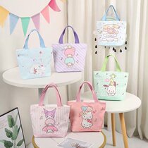 ins cute cartoon canvas bag schoolgirls casual corner bio shoulder bag hipster shopping bag Hand bag