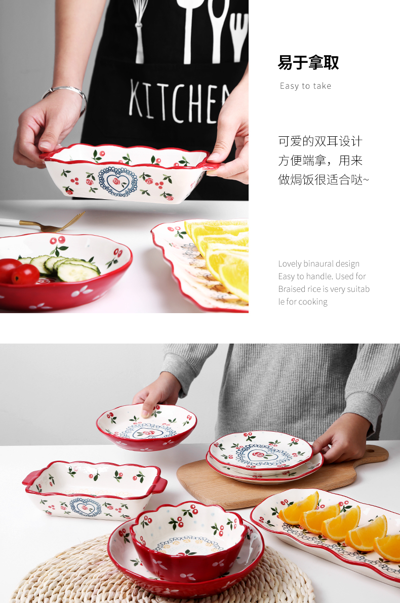 Web celebrity ins wind plate good - & fish dishes creative move dishes home sweet home ceramic plate tableware