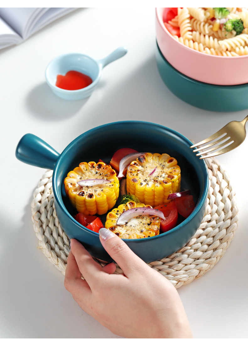 Lovely mercifully rainbow such as bowl can be a microwave oven utensils creative ceramic pan with handle take tableware special vessels