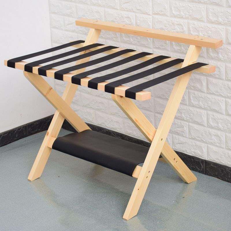 Cửa hàng khách sạn nội thất gỗ rắn giá hành lý có thể gập lại quần áo đầu giường được đập vỡ phòng phòng kệ phòng ngủ - Nội thất khách sạn giá đỡ tivi
