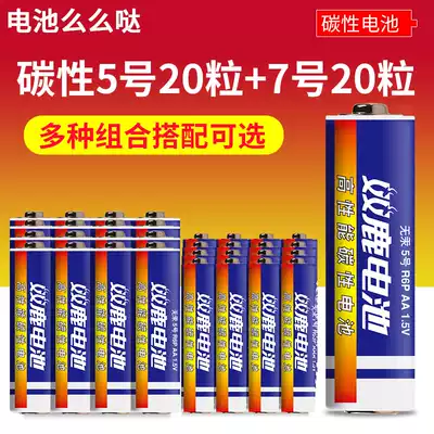 Shuanglu No 5 No 7 battery 20 units each air conditioning remote control Children's toy clock mouse keyboard battery