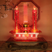 Simulation swing flame electric candle lamp long bright light LED Buddha for lamp home battery plug-in electric chaetron light electronic candle