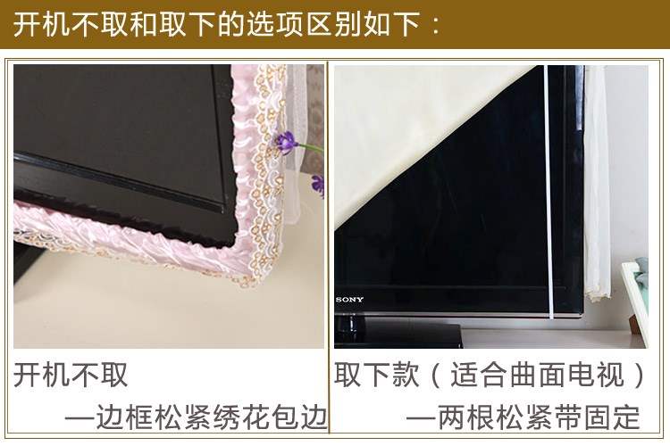 . Che bụi 55 inch TV che bụi vải mở khăn không lấy màn hình LCD Bảo vệ bề mặt tủ 65 inch - Bảo vệ bụi áo trùm máy giặt