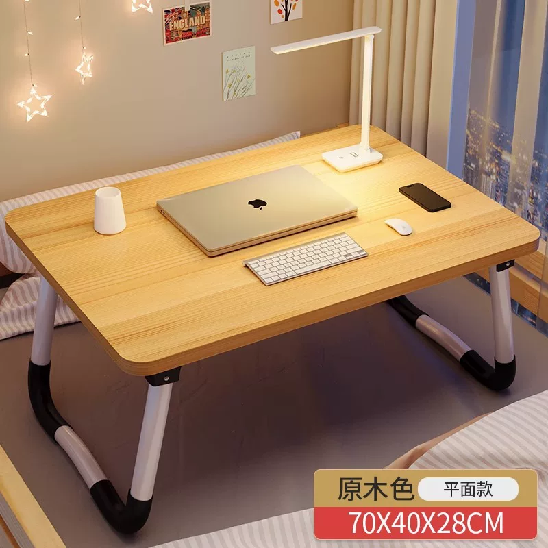 Small bed table foldable dormitory computer desk home bedroom bay window desk student dormitory lazy study desk