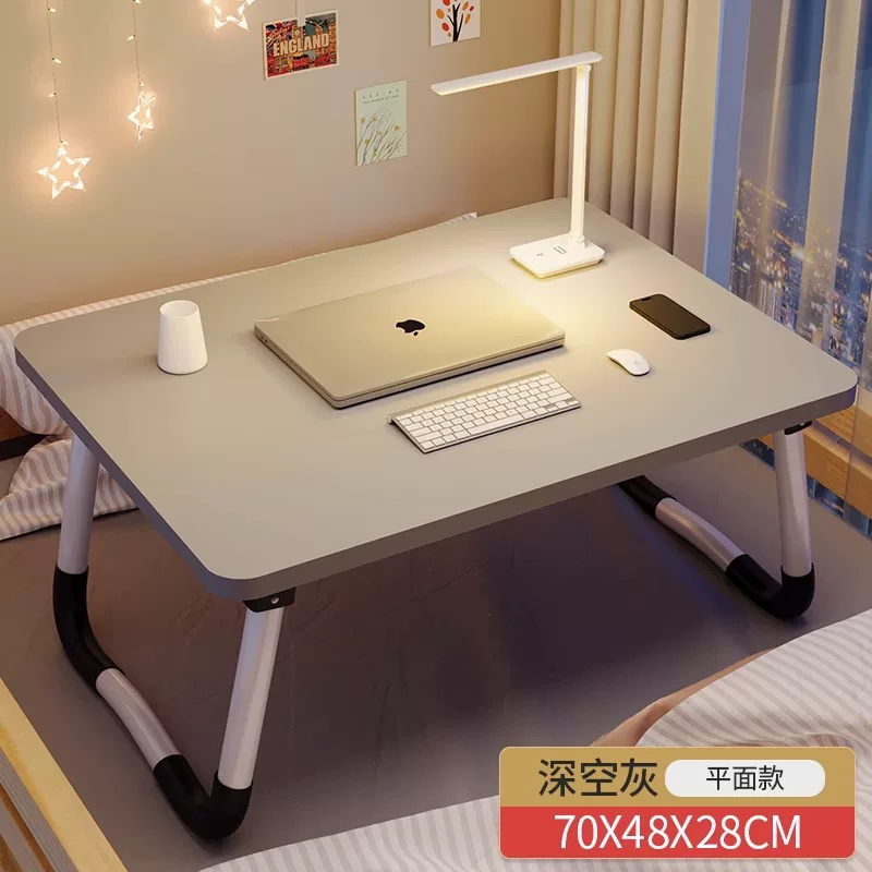 Small bed table foldable dormitory computer desk home bedroom bay window desk student dormitory lazy study desk