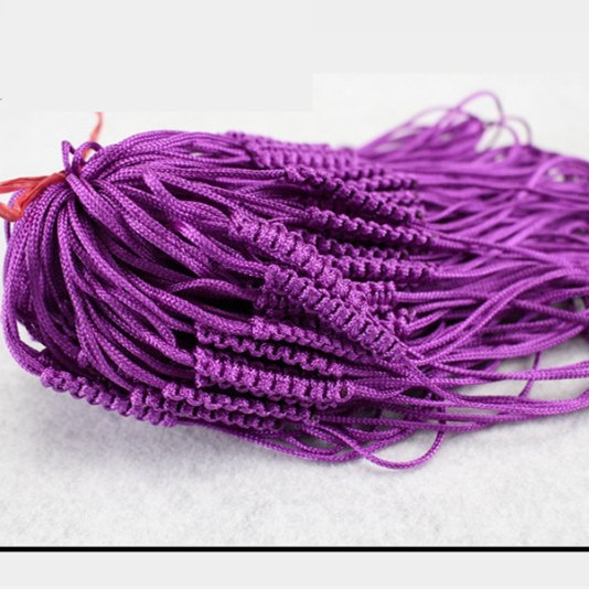 DIY tay dệt dệt ấm trà bìa ấm trà dây màu tím ấm trà bìa rope tea set phụ kiện