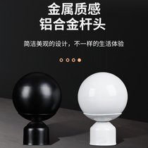 Roman pole Curtain pole Single pole bracket bracket Double pole pole holder accessories Aluminum alloy track thickened punch type