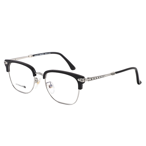 佐川 Ретро японские очки рамки мужской прилив Croy Literary Heart -Resytion Gradiation Half -Frame Myopia Стакол мужчины могут быть доступны