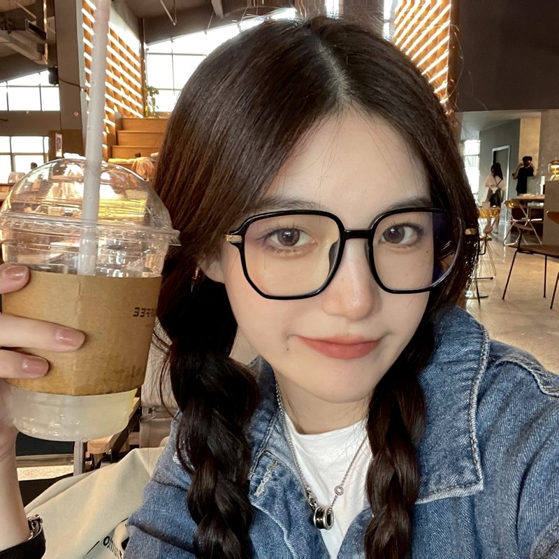 Professional online glasses frame with myopia for women can be equipped with degrees of astigmatism, plain face, thin face, flat eye frame for men - Taobao