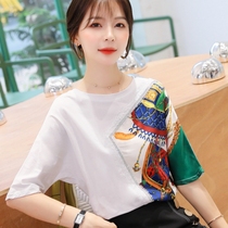 Womens white t-shirt short-sleeved womens spring and summer clothes 2021 new fashion summer temperament wild clothes body style