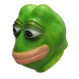 BIBIG's продуктовый магазин креативная забавная одинокая грустная маска лягушки головной убор на Хэллоуин реквизит для видеосъемки