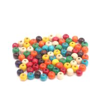 10mm Dream Net Inheritors Colorful Wooden Beads DIY Handmade Decorative Strings Beads Ornaments Accessories Bulk Beads Material
