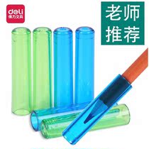 Able Pencil Cap Transparent Brief Pencil Cover Creative Candy Color Pen Cap Pencil protective pencil Pencil Extender