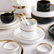 Nordic tableware ramen bowl single large Bowl ceramic dishes dish soup bowl noodle bowl home breakfast bowl set