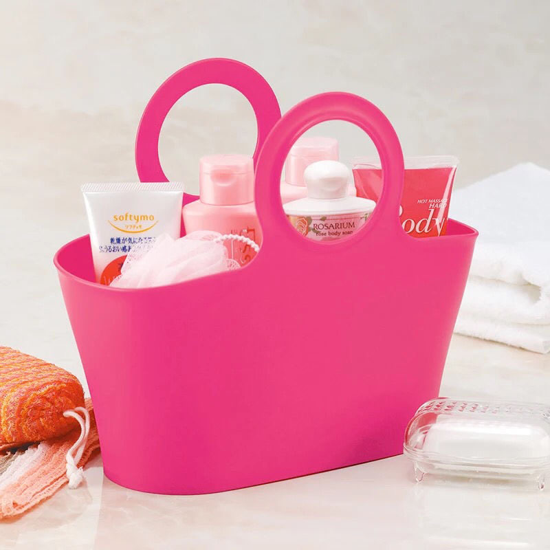 Handheld Bath Basket Bathroom Bath student bathhouse Plastic bath Bath Wash Blue Dressing Room Containing basket Bath Basket